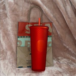 Matte Red Studded Cup